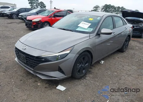 2022 Hyundai Elantra Hybrid Blue from USA, damaged, VIN KMHLM4AJ2NU030497